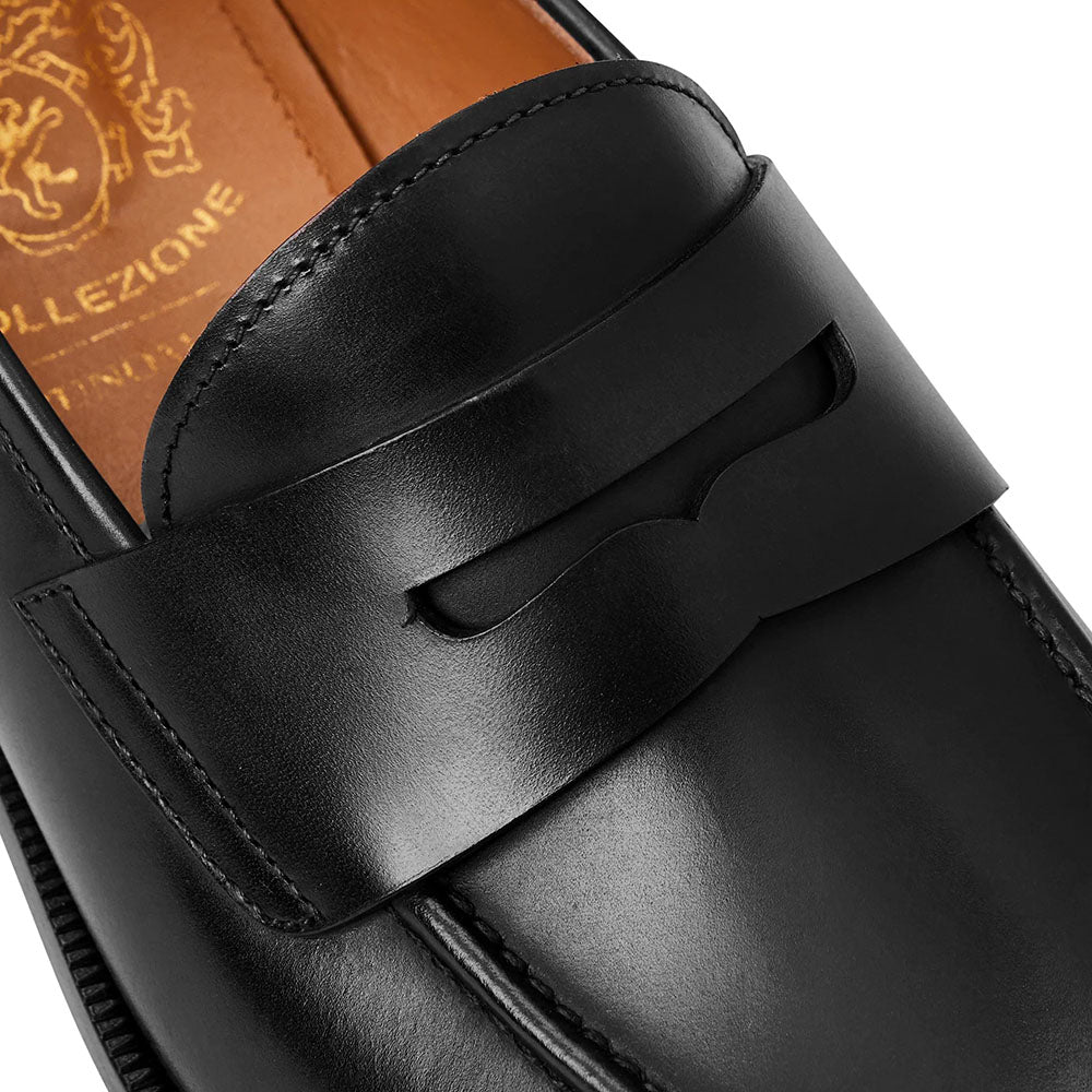 Bruno Magli Vesini Leather Slip-on Loafers Black