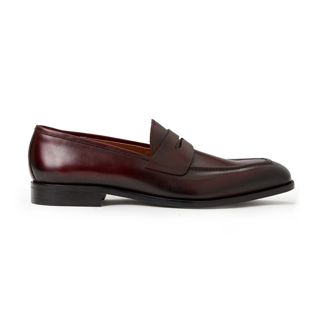 Bruno Magli Vesini Leather Slip-on Loafers Bordeaux