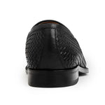 Bruno Magli Vesini Woven Leather Slip-on Loafers Black