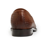 Bruno Magli Vesini Woven Leather Slip-on Loafers Brown