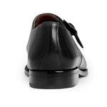 Bruno Magli Vilante Leather Single Monkstrap Loafers Black