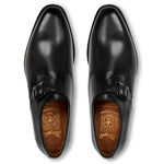 Bruno Magli Vilante Leather Single Monkstrap Loafers Black