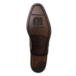 Bruno Magli Vilante Leather Single Monkstrap Loafers Brown
