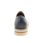 Bruno Magli Viterbo Plain Toe Leather Derby Shoes Blue