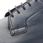 Bruno Magli Viterbo Plain Toe Leather Derby Shoes Blue