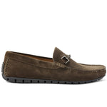 Bruno Magli Xander Suede Driving Moccasin Dark Brown