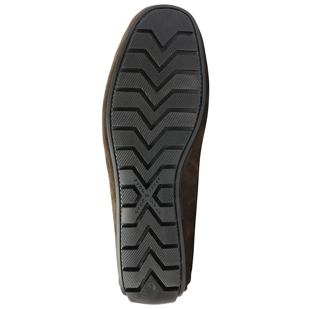 Bruno Magli Xander Suede Driving Moccasin Dark Brown