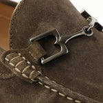 Bruno Magli Xander Suede Driving Moccasin Dark Brown