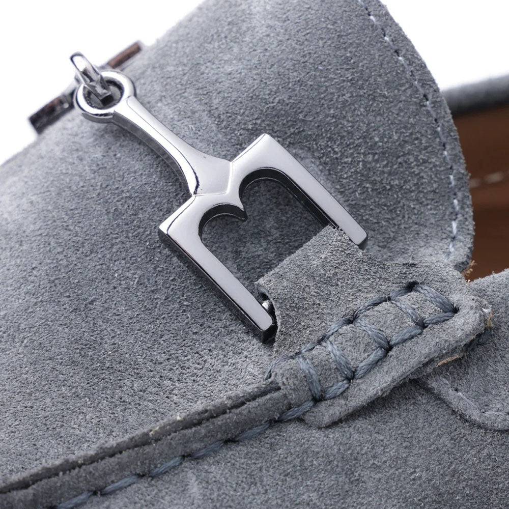 Bruno Magli Xander Suede Driving Moccasin Grey
