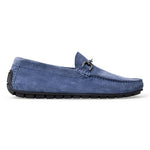 Bruno Magli Xander Suede Driving Moccasin Light Blue