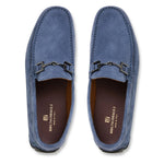 Bruno Magli Xander Suede Driving Moccasin Light Blue