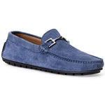 Bruno Magli Xander Suede Driving Moccasin Light Blue