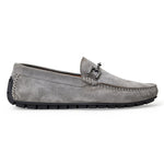 Bruno Magli Xander Suede Driving Moccasin Light Grey