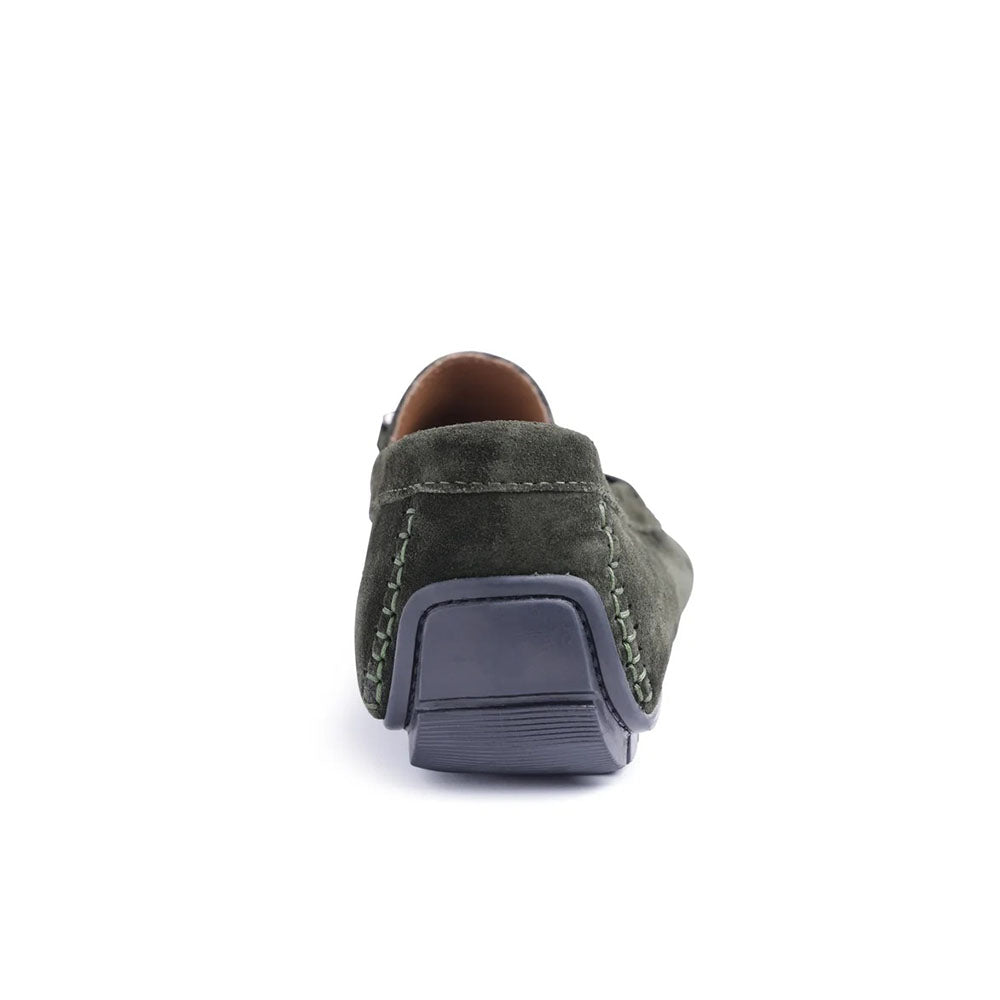 Bruno Magli Xander Suede Driving Moccasin Military Green