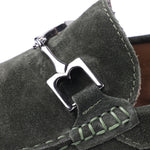 Bruno Magli Xander Suede Driving Moccasin Military Green