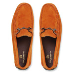 Bruno Magli Xander Suede Driving Moccasin Orange