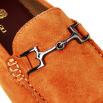 Bruno Magli Xander Suede Driving Moccasin Orange