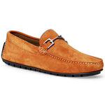 Bruno Magli Xander Suede Driving Moccasin Orange