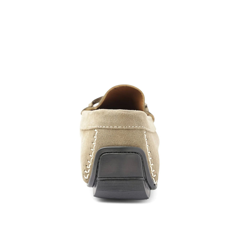 Bruno Magli Xander Suede Driving Moccasin Taupe