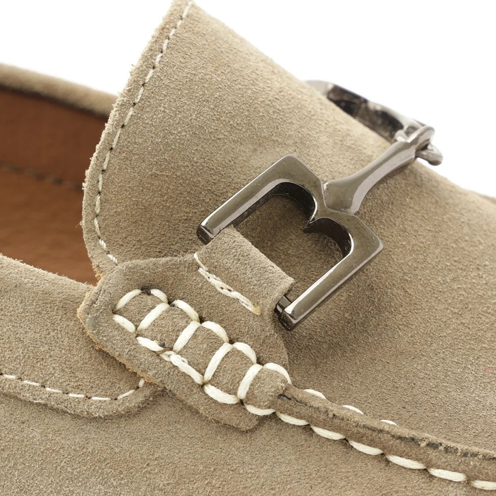 Bruno Magli Xander Suede Driving Moccasin Taupe