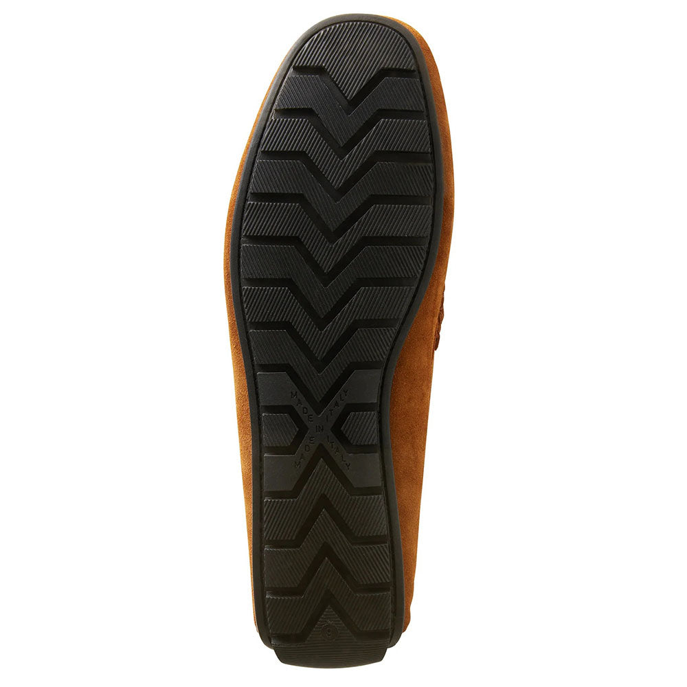 Bruno Magli Xane Suede Casual Slip-on Driving Moccasin Cognac