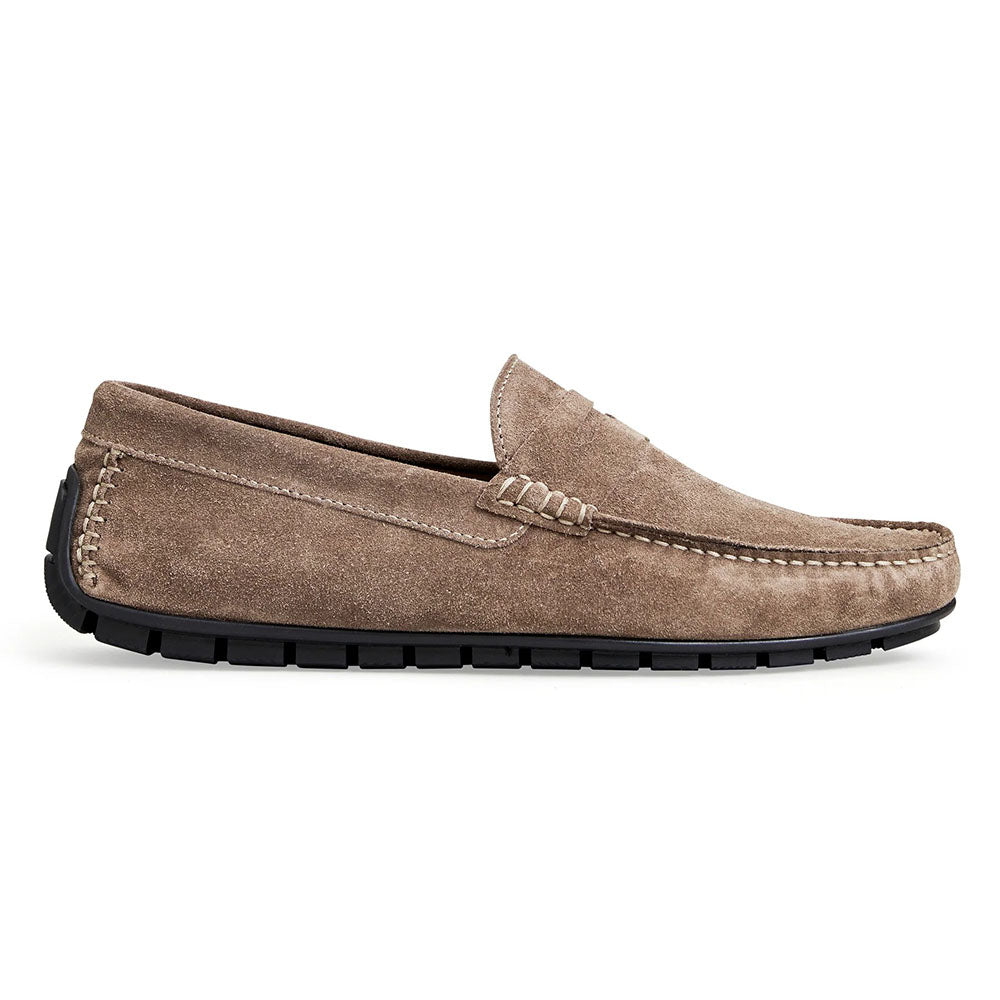Bruno Magli Xane Suede Casual Slip-on Driving Moccasin Taupe