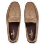 Bruno Magli Xane Suede Casual Slip-on Driving Moccasin Taupe