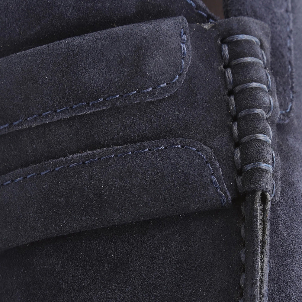 Bruno Magli Xeleste Suede Driving Moccasin Navy