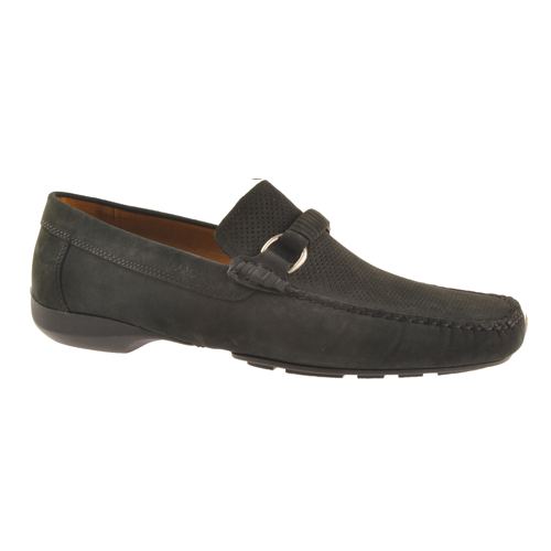 Bruno Magli Kurtis Nubuck Driving Shoes Black