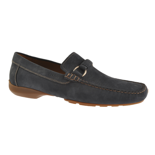 Bruno Magli Kurtis Nubuck Driving Shoes Navy