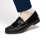 Handsewn Shoe Co. Buckle Kilt Loafer Black