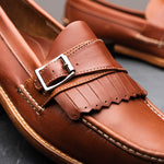 Handsewn Shoe Co. Buckle Kilt Loafer Brown