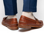 Handsewn Shoe Co. Buckle Kilt Loafer Brown