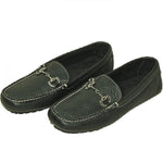 Buffalo Jackson Laramie Tumbled Bison Driving Loafers Black