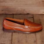 Buffalo Jackson Mile Penny Loafers Whiskey Tan