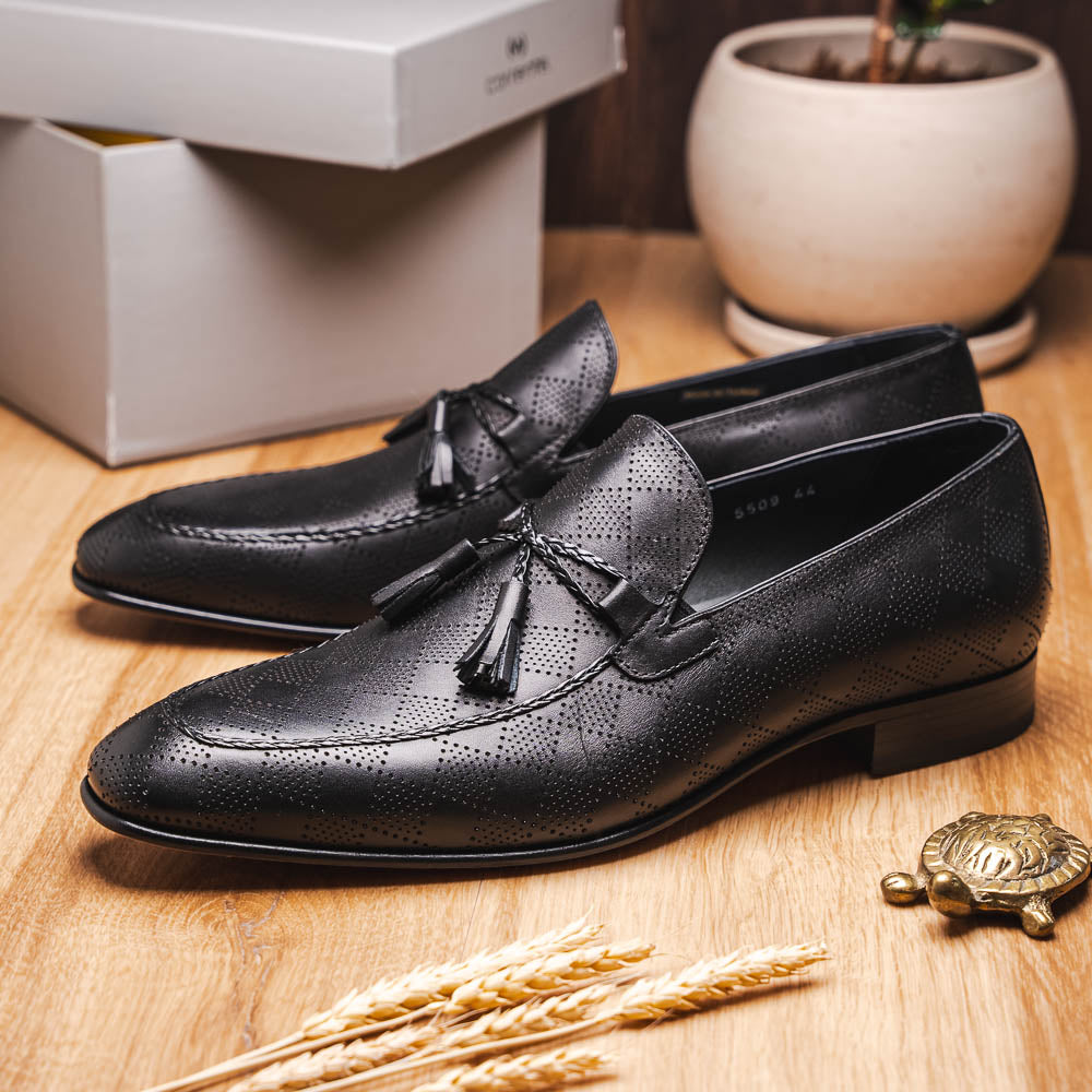 Corrente C0001105-5509 Tassel Loafer Black