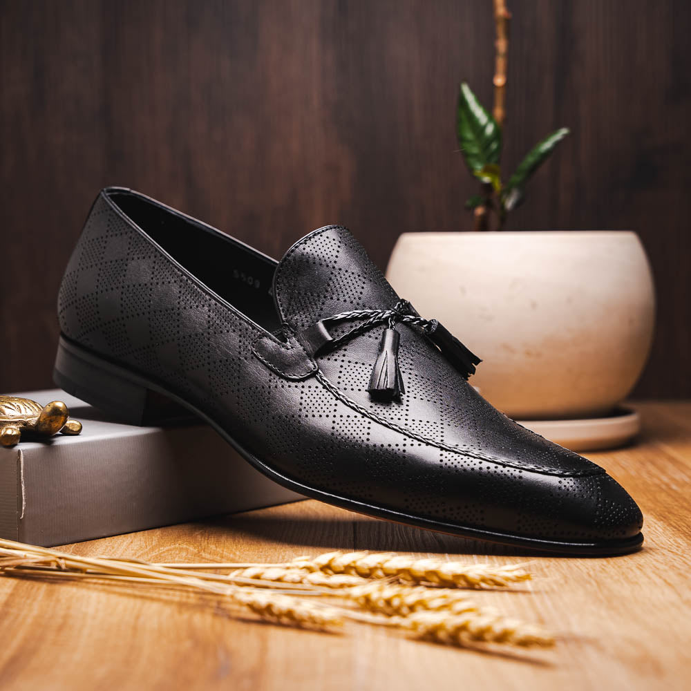 Corrente C0001105-5509 Tassel Loafer Black