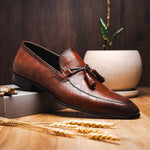 Corrente C0001106-5509 Tassel Loafer Tan