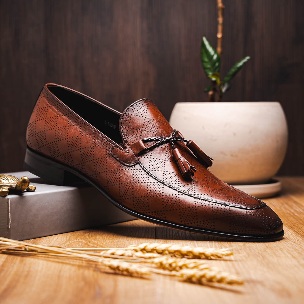 Corrente C0001106-5509 Tassel Loafer Tan