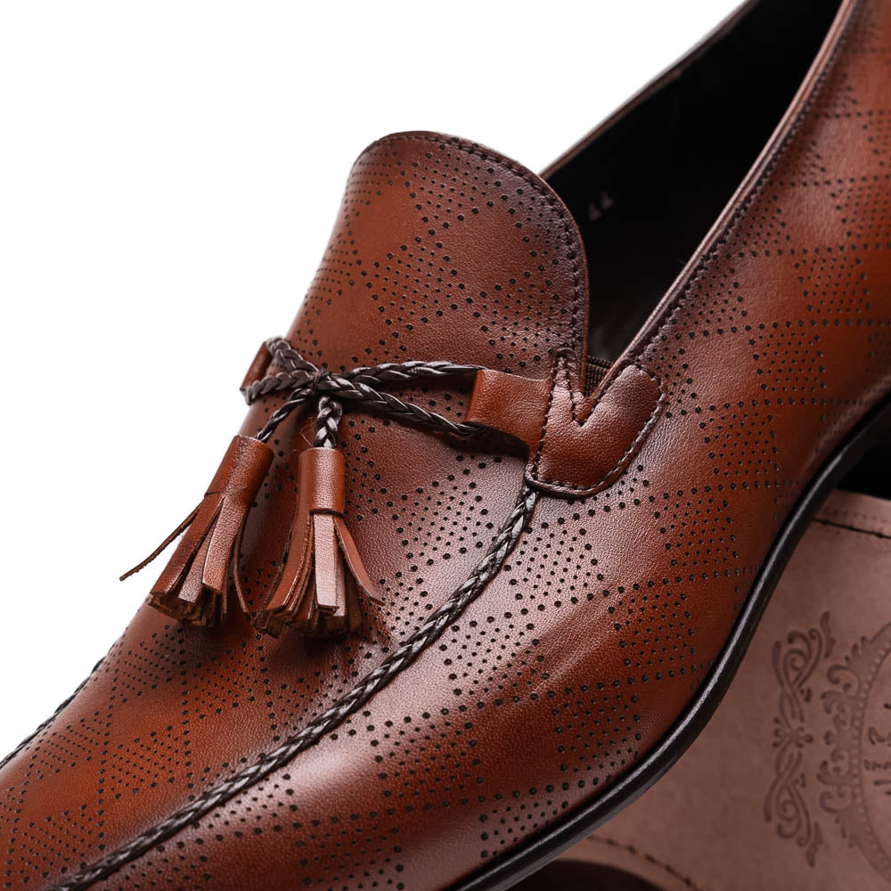 Corrente C0001106-5509 Tassel Loafer Tan