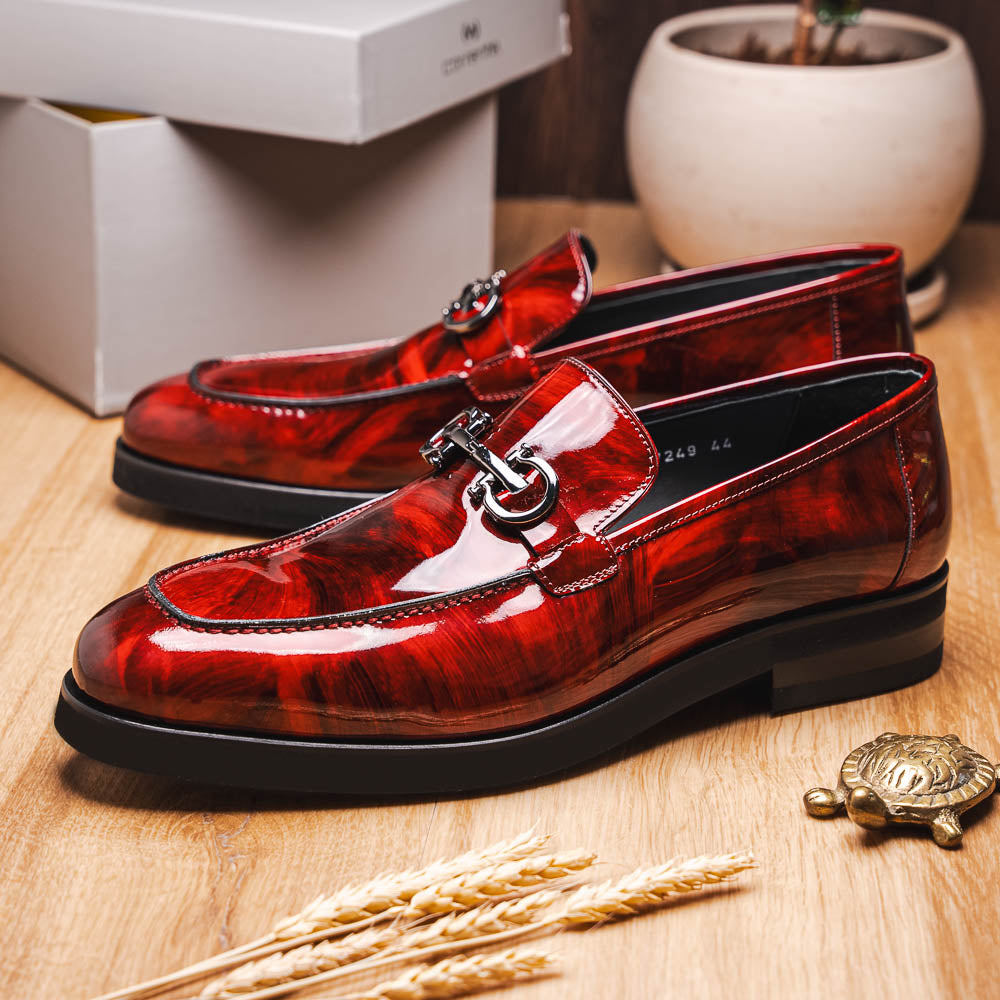 Corrente C0001206-7249 Bit Loafer Shoes Marble Red Corrente C0001206-7249 Bit Loafer Shoes Marble Red