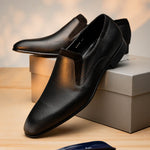 Corrente C04201-4748 Calfskin Tuxedo Loafers Black
