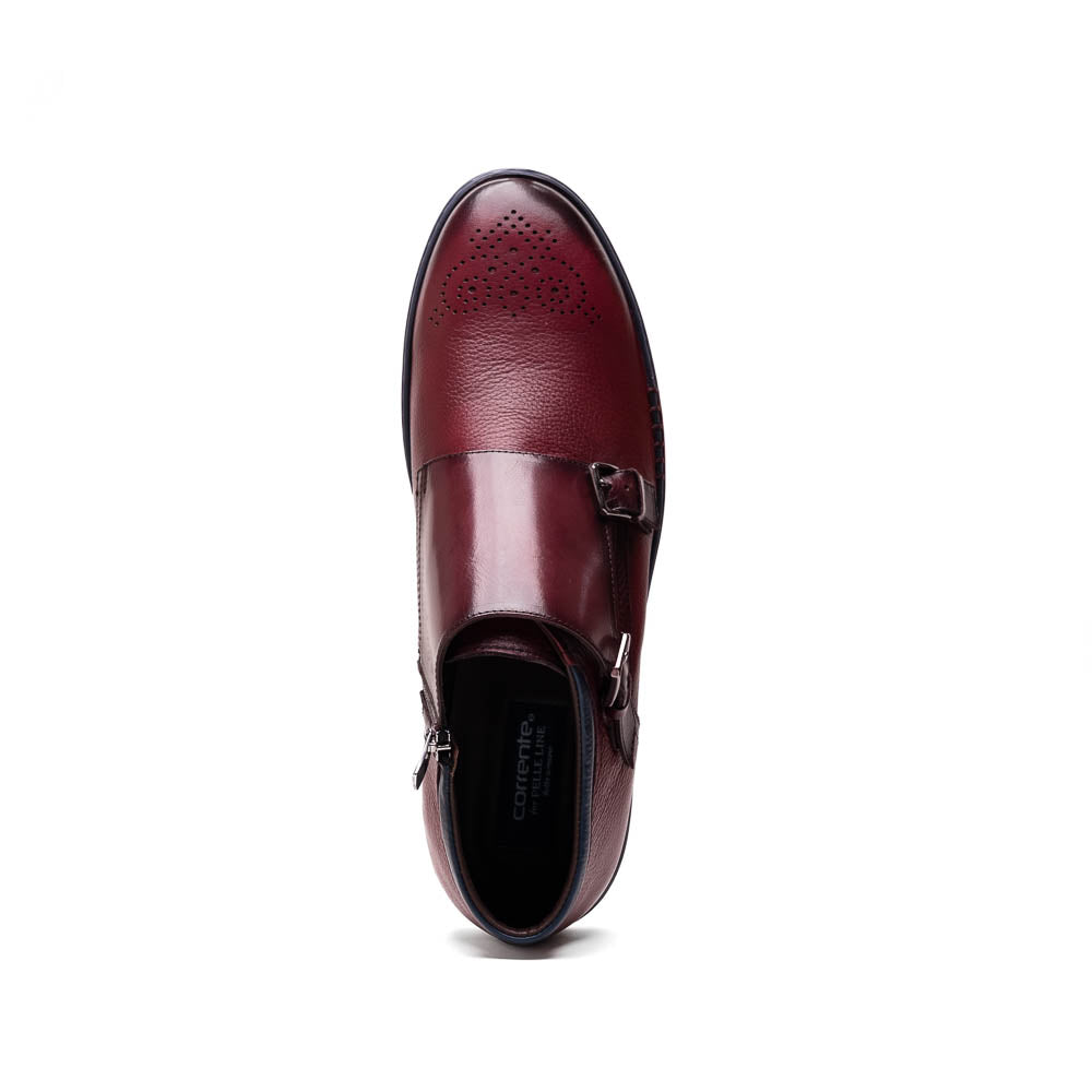 Corrente C21301-4302 Hightop Sneaker Burgundy
