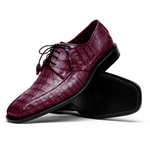 Los Altos Caiman Belly Bicycle Toe Shoes Burgundy