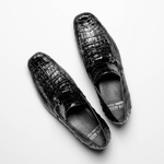 Los Altos Caiman Bit Loafers Black
