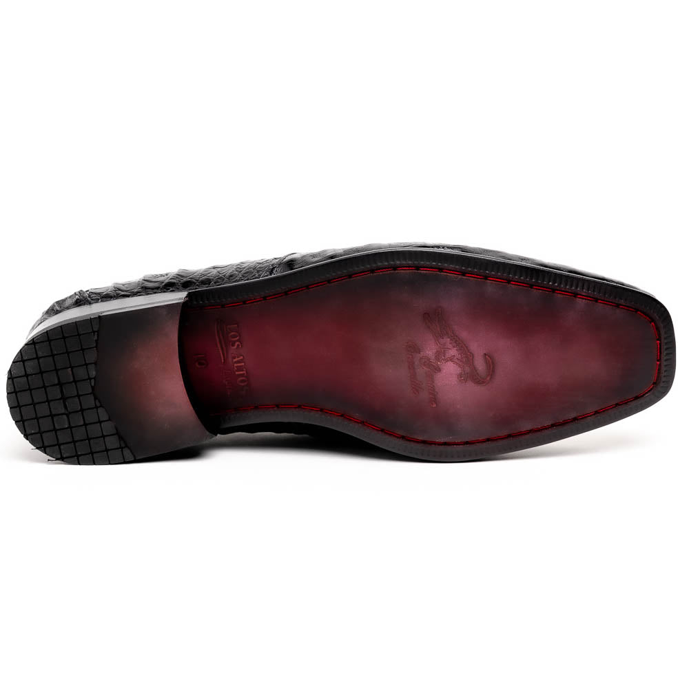 Los Altos Caiman Bit Loafers Black