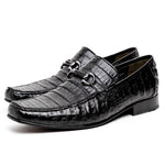 Los Altos Caiman Bit Loafers Black