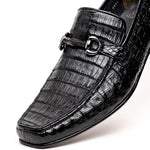 Los Altos Caiman Bit Loafers Black