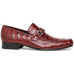 Los Altos Caiman Bit Loafers Burgundy