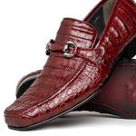 Los Altos Caiman Bit Loafers Burgundy